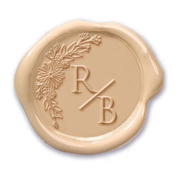 Giulia Wedding Monogram Custom Wax Seal Stamp 2 Letters #2507 - Image 2