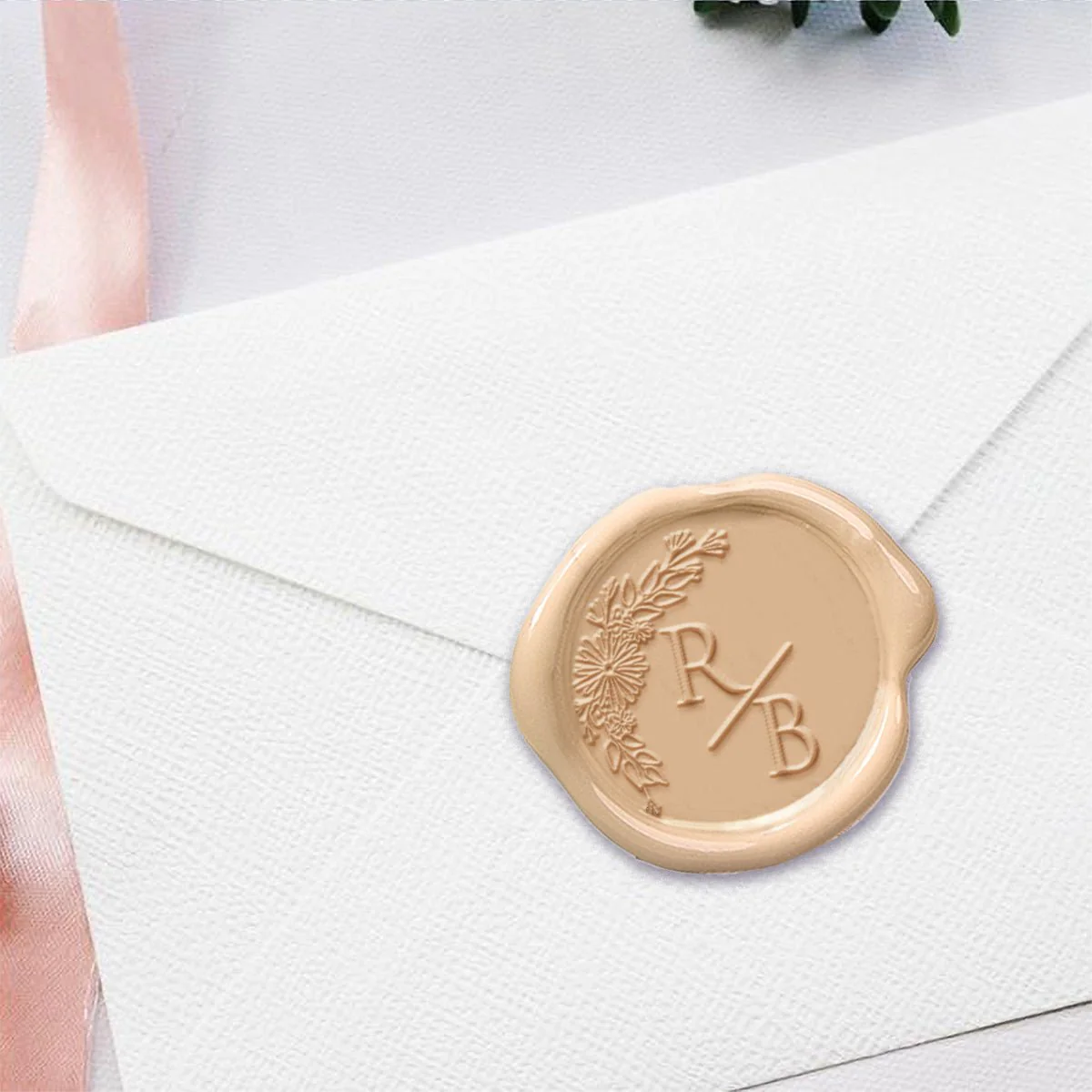 Giulia Wedding Monogram Custom Wax Seal Stamp 2 Letters #2507 - Image 3