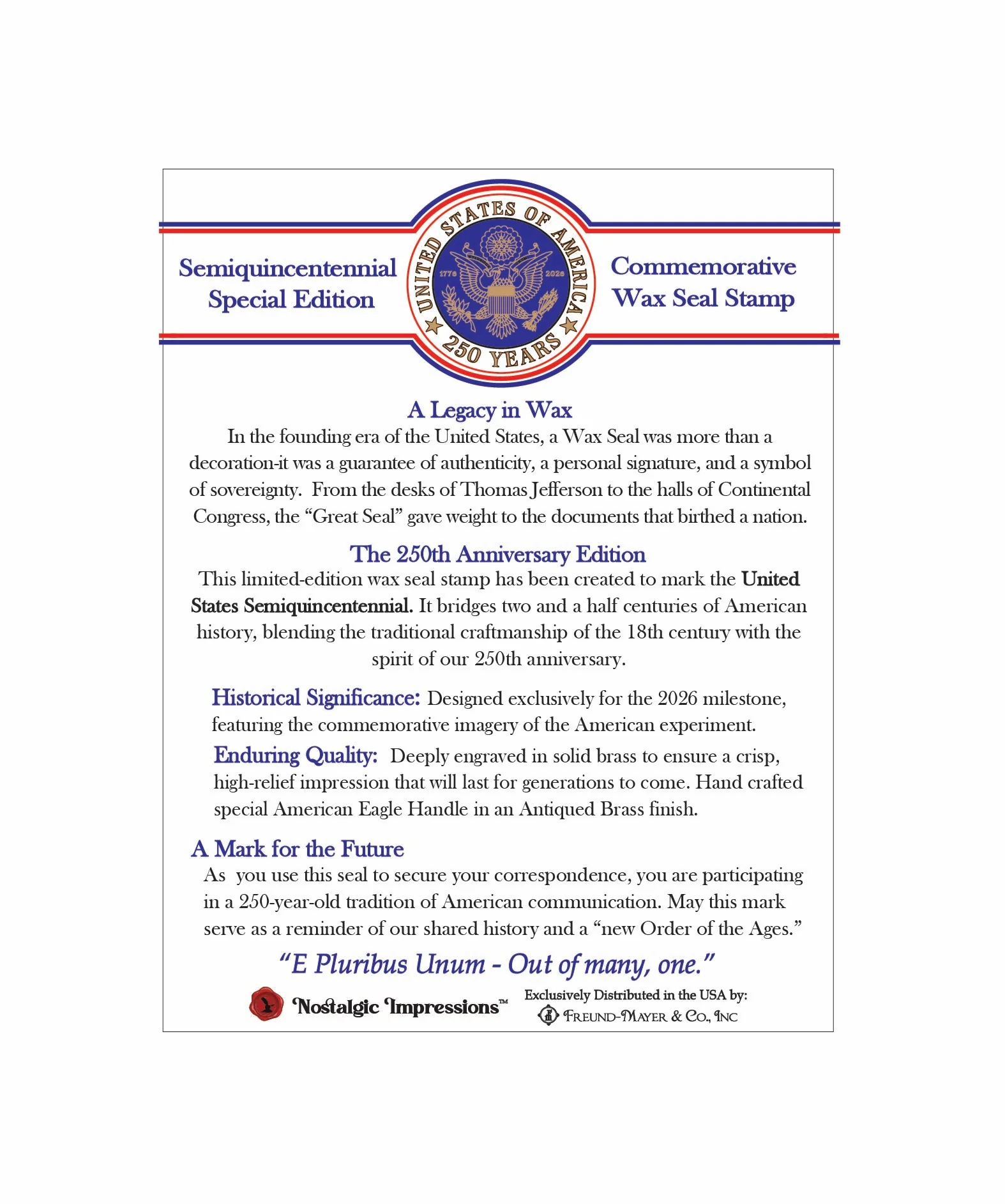 250 year Anniversary Wax Seal Stamp Kit Special Edition-customizeable - Image 8