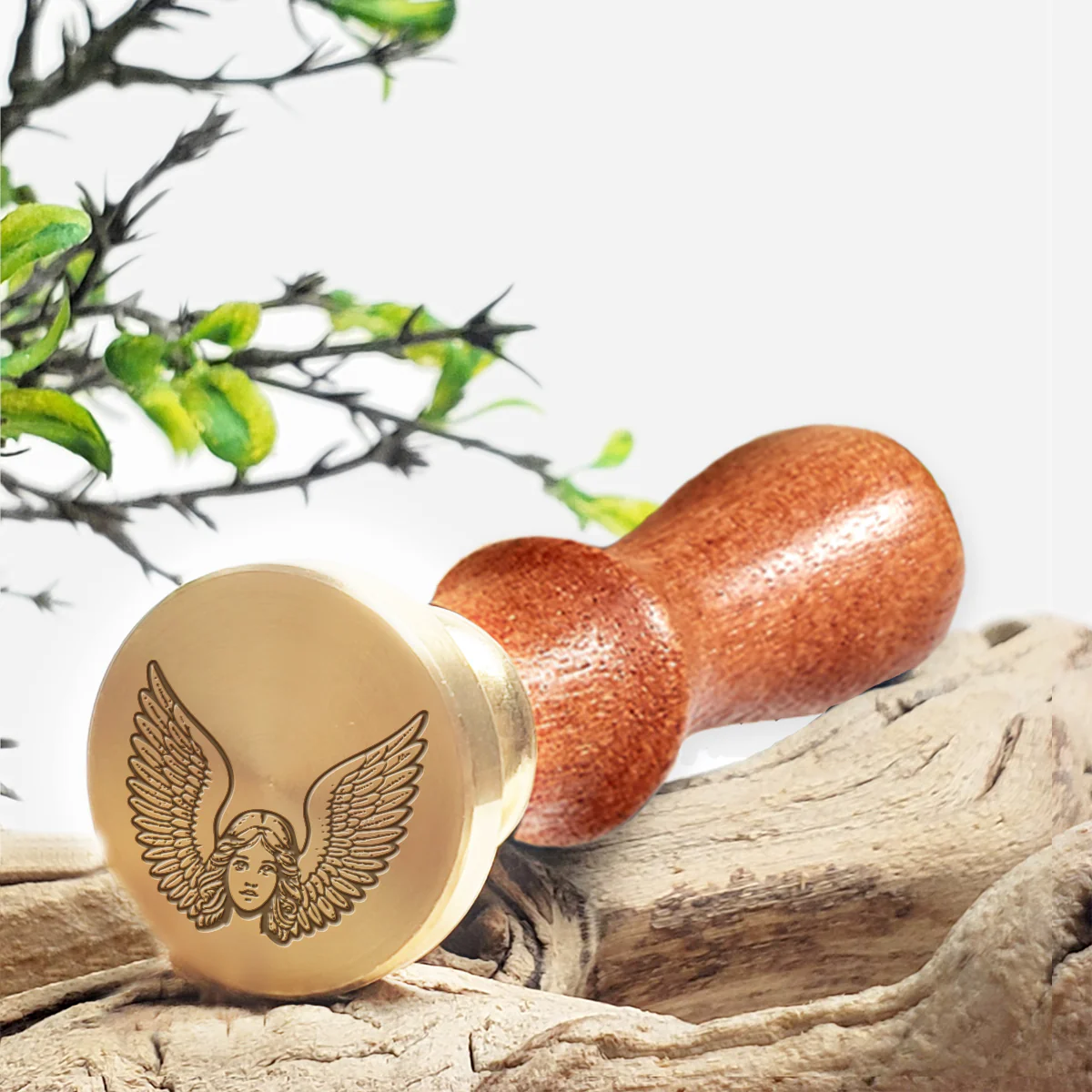 Angel with Wings Wax Seal Stamp #4028- USA Handcrafted