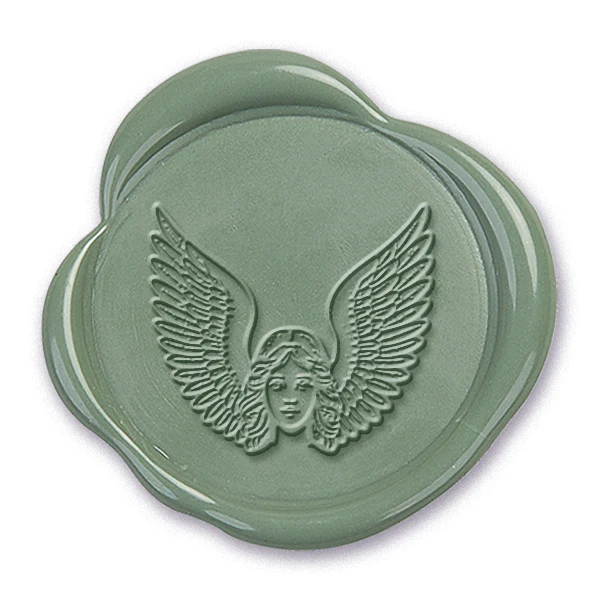 Angel with Wings Wax Seal Stamp #4028- USA Handcrafted - Image 2