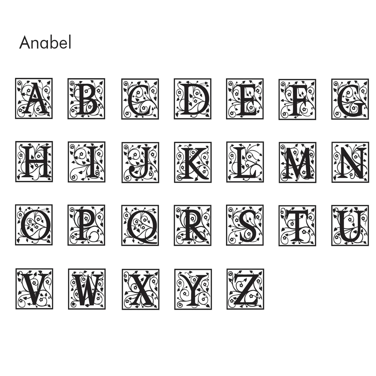 Annabel Square Initial Custom Wax Seal Stamp - 3/4" #8850 - Image 3