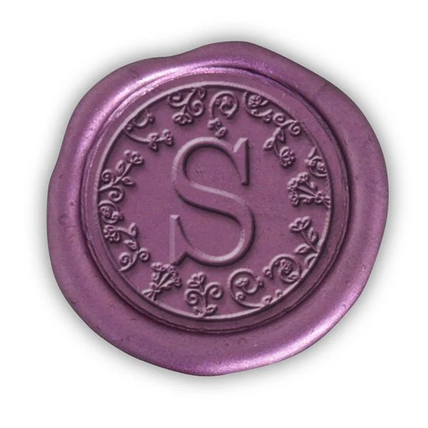 Annabella Single Initial Adhesive Wax Seals #1722 Bundle with Stamp - Image 2
