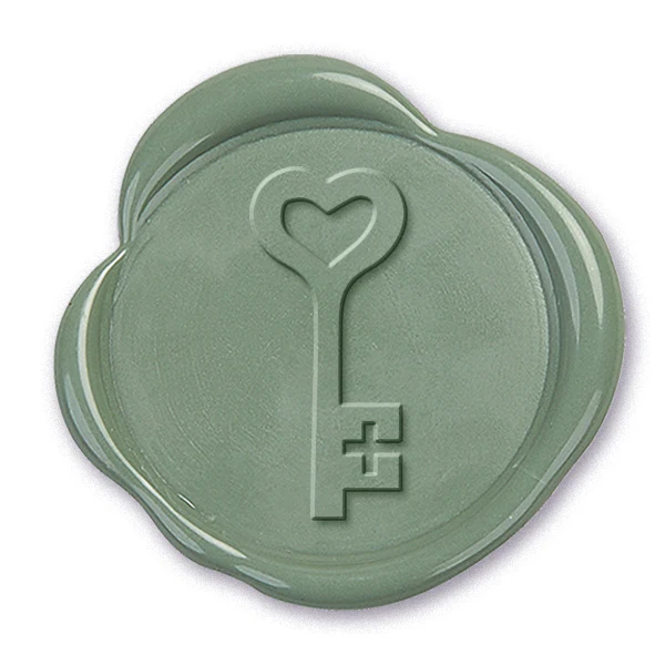Antique Key Wax Seal Stamp #D555- USA Handcrafted - Image 2