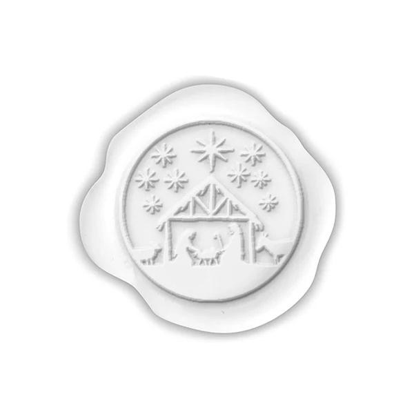 Nativity Christmas Wax Seal Stickers 8PK - Hand Pressed 1 1/4" - Image 5