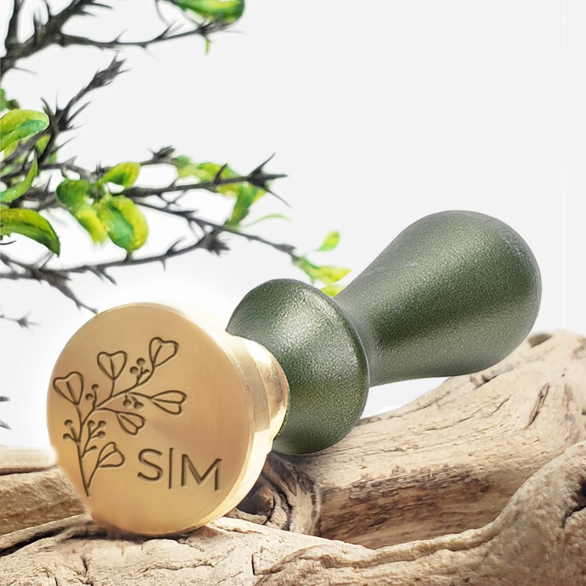 Bianca 2 Letter Wedding Monogram Custom Wax Seal Stamp #2506