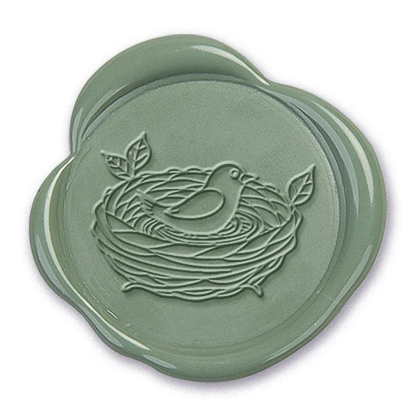 Birds Nest Wax Seal Stamp #3539-USA Handcrafted - Image 2