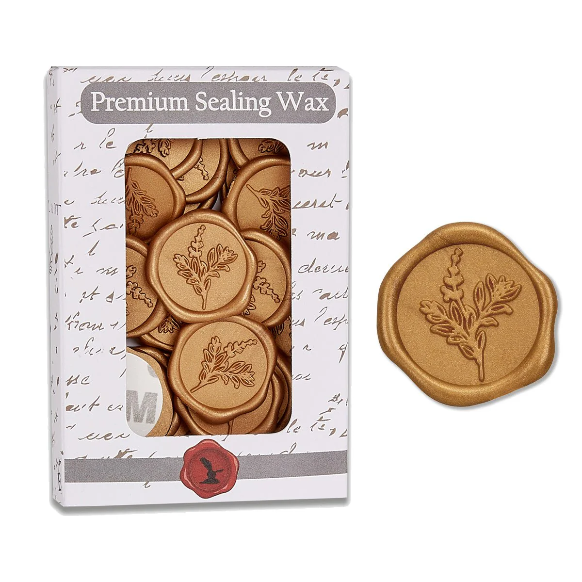 Botanical Wedding Adhesive Wax Seal Quick-Ship Stickers 25PK-7 Colors - Image 3
