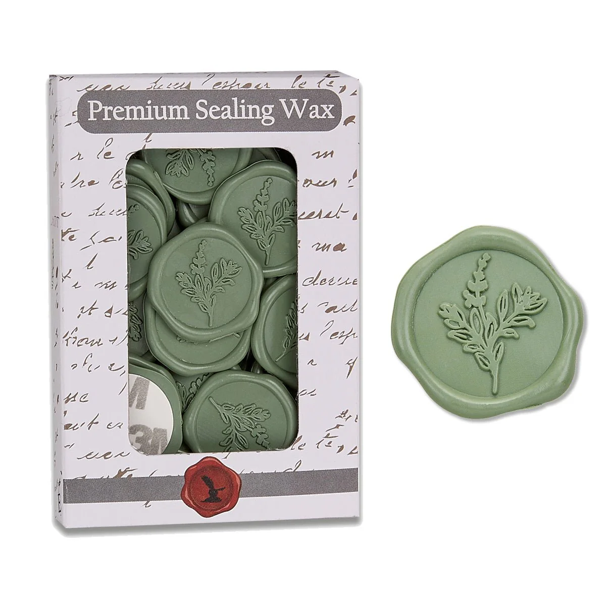 Botanical Wedding Adhesive Wax Seal Quick-Ship Stickers 25PK-7 Colors - Image 5