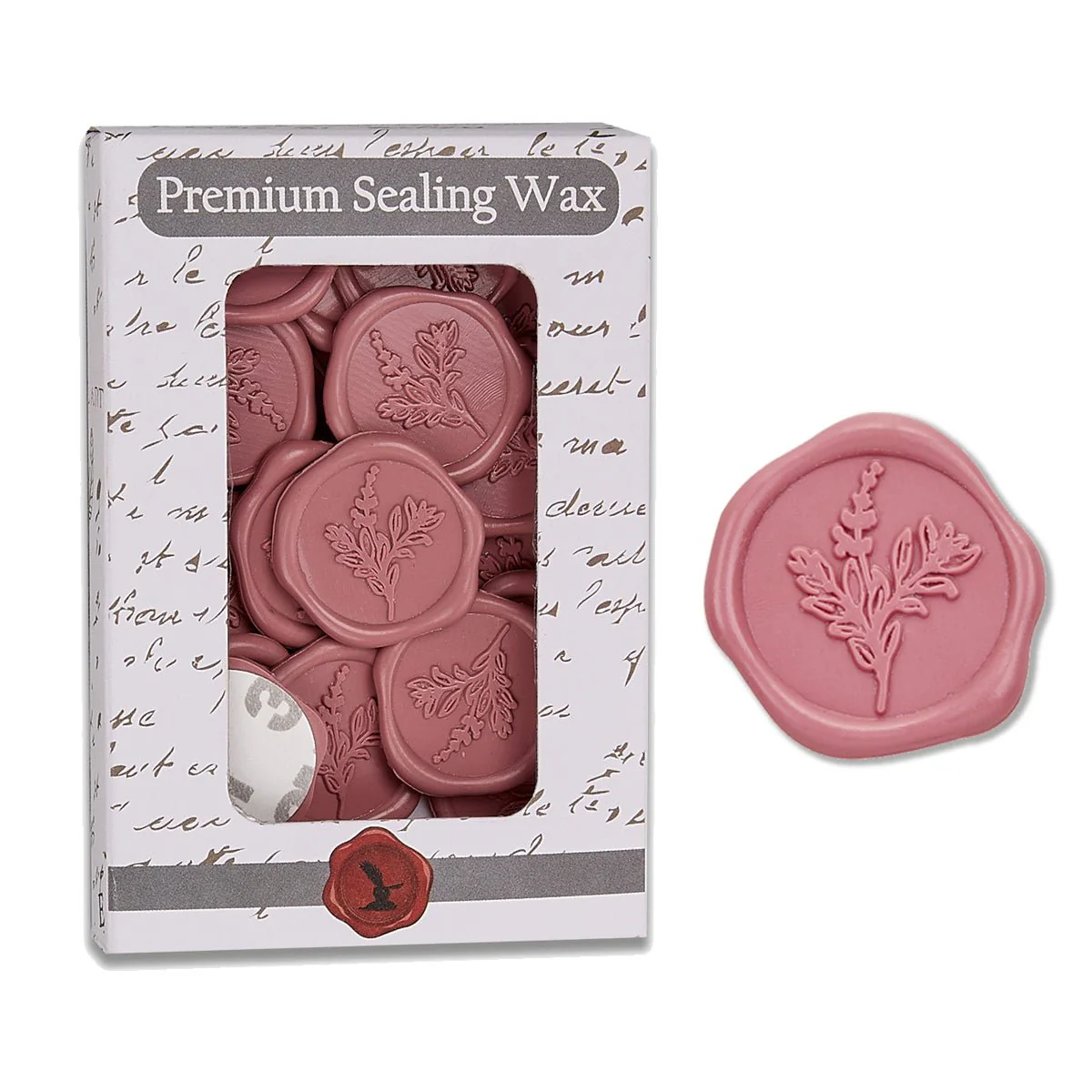 Botanical Wedding Adhesive Wax Seal Quick-Ship Stickers 25PK-7 Colors - Image 6