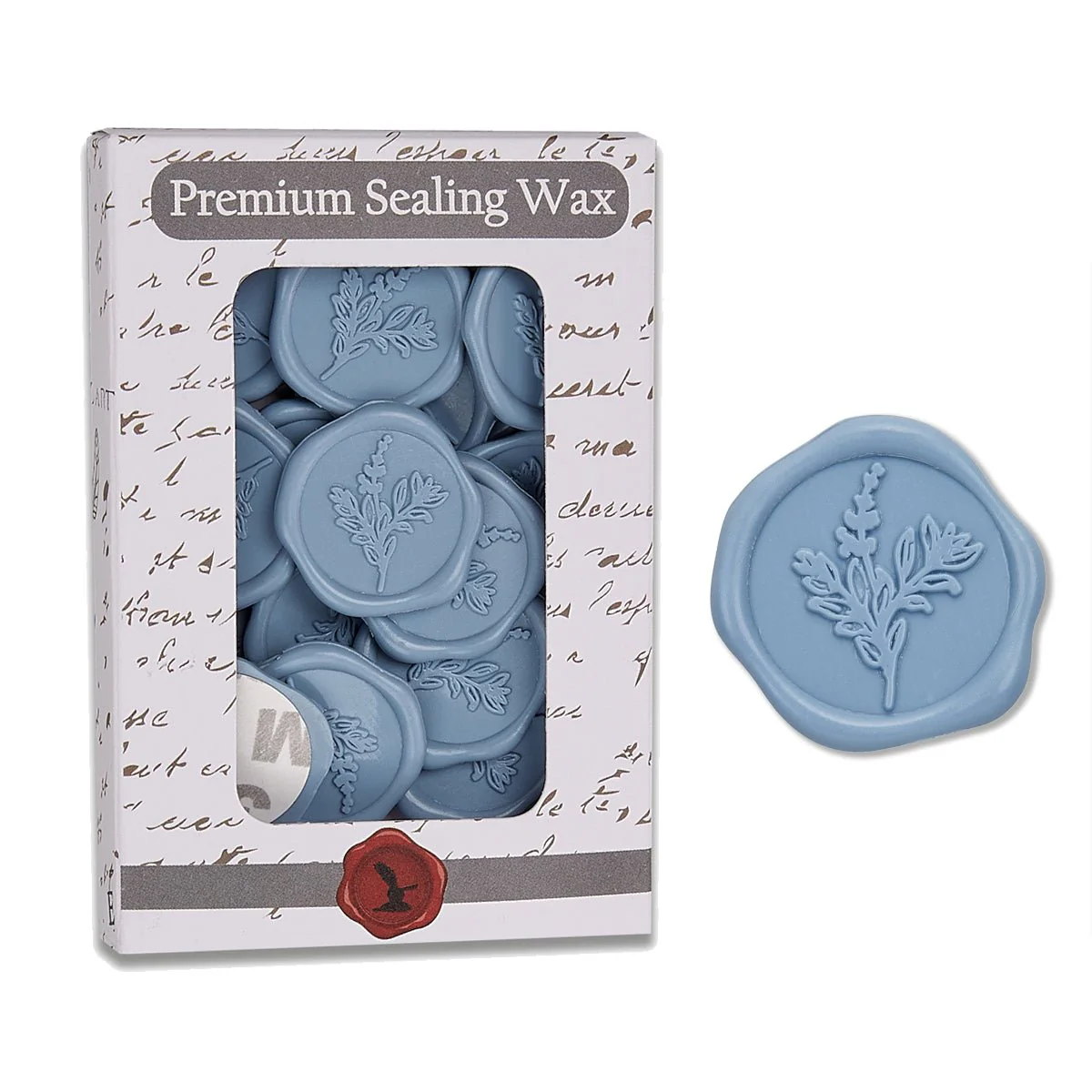 Botanical Wedding Adhesive Wax Seal Quick-Ship Stickers 25PK-7 Colors - Image 7