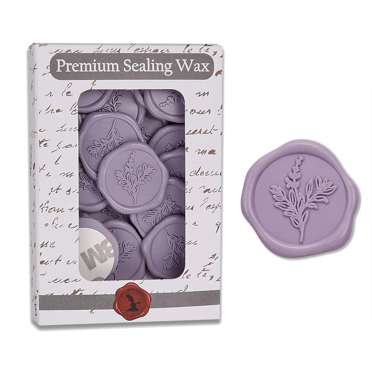 Botanical Wedding Adhesive Wax Seal Quick-Ship Stickers 25PK-7 Colors - Image 8