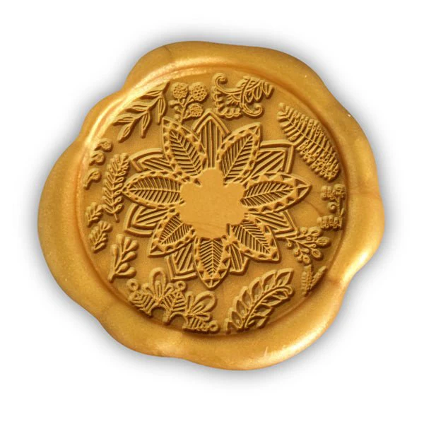 Blooming Hand Pressed Wedding Motif Adhesive Wax Seals #8014 - Image 2