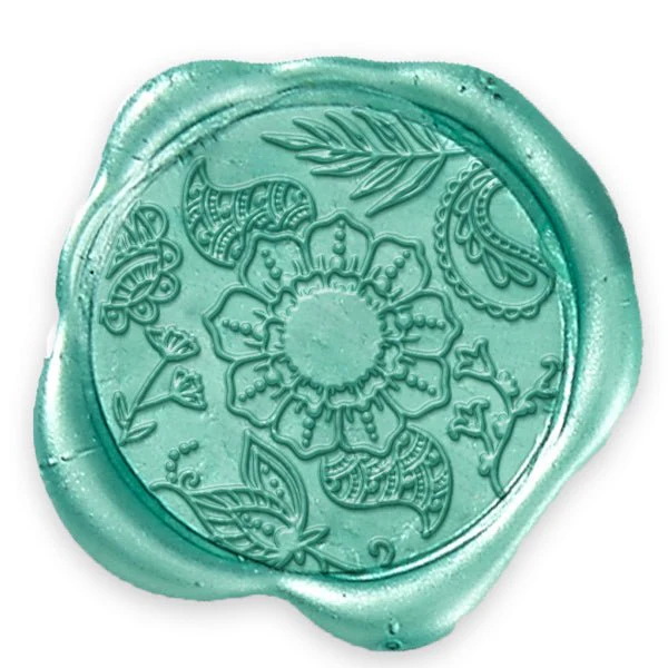 Floralicious Hand Pressed Wedding Motif Adhesive Wax Seals #8017 - Image 2
