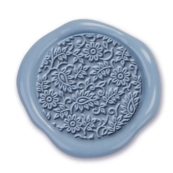 Blossoms Hand Pressed Wedding Motif Adhesive Wax Seals #8018 - Image 2