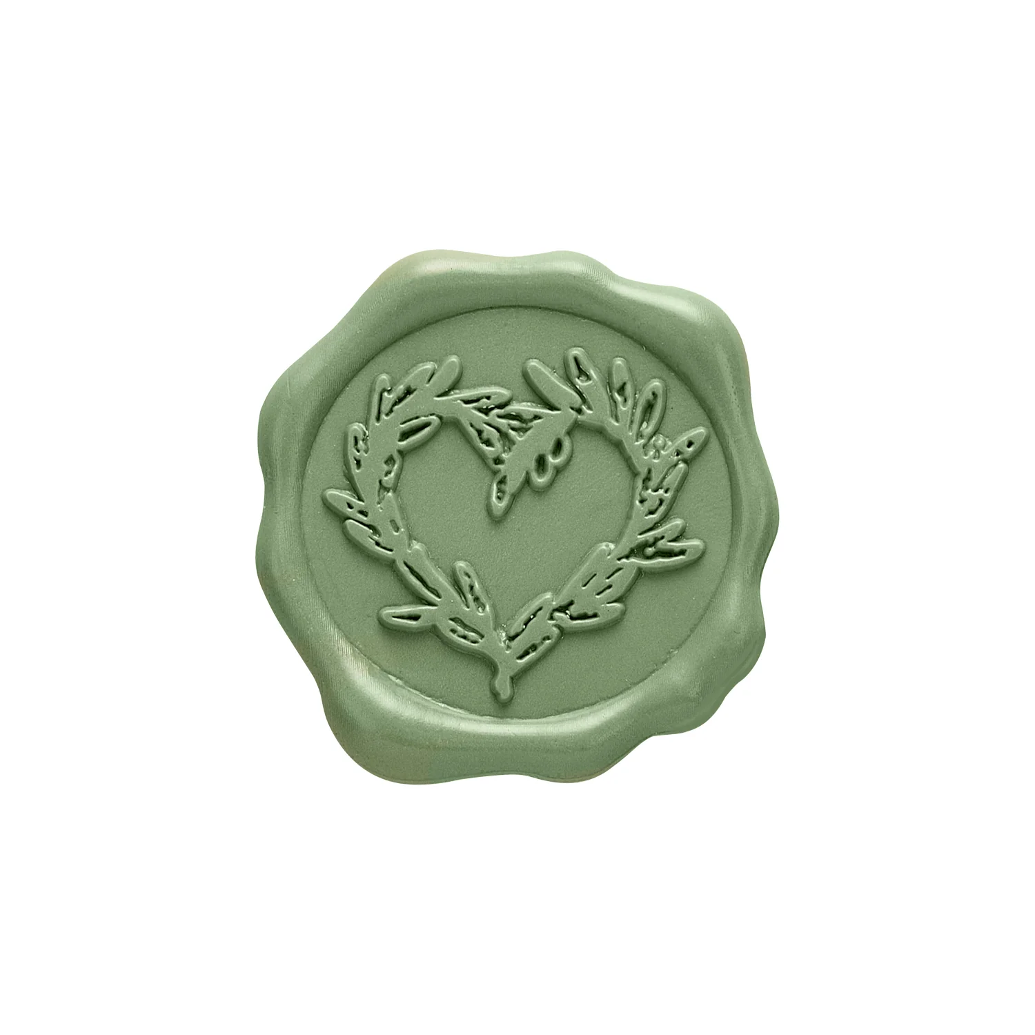 Branch Heart Wedding Adhesive Wax Seal Quick-Ship Stickers 25PK-7 Colors - Image 13