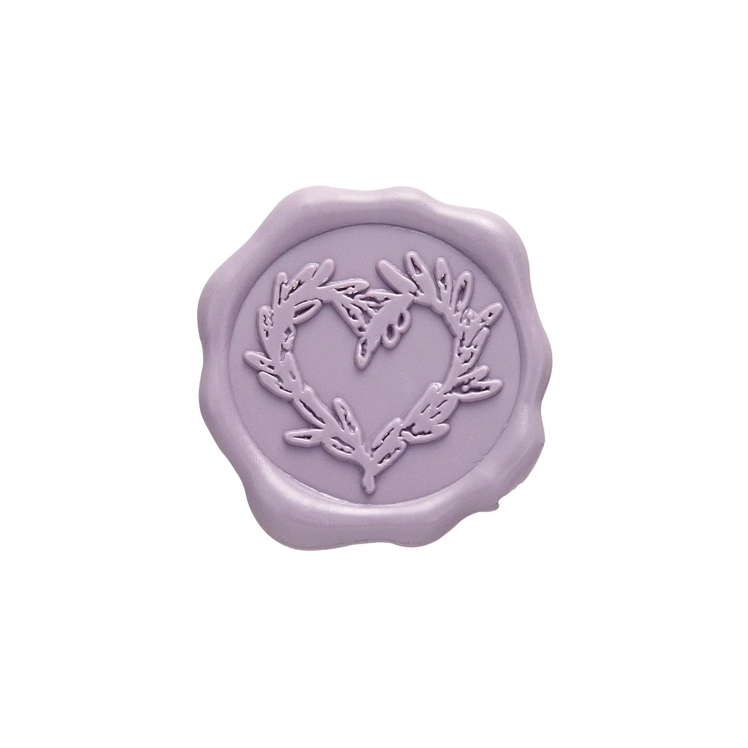 Branch Heart Wedding Adhesive Wax Seal Quick-Ship Stickers 25PK-7 Colors - Image 16