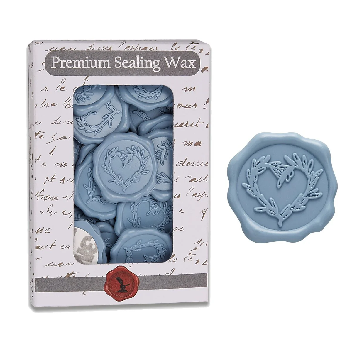Branch Heart Wedding Adhesive Wax Seal Quick-Ship Stickers 25PK-7 Colors - Image 3