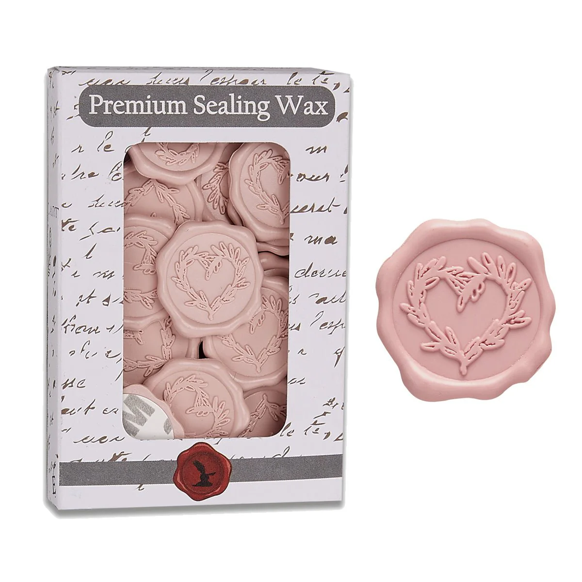 Branch Heart Wedding Adhesive Wax Seal Quick-Ship Stickers 25PK-7 Colors - Image 4