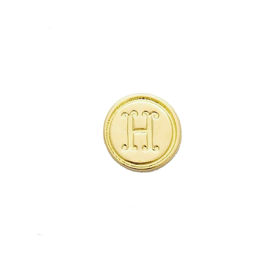 Brass Cerif Initial Wax Seal Stamp Gift Set kit with Gold Sealing Wax - Image 11