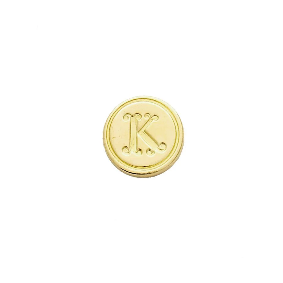 Brass Cerif Initial Wax Seal Stamp Gift Set kit with Gold Sealing Wax - Image 14