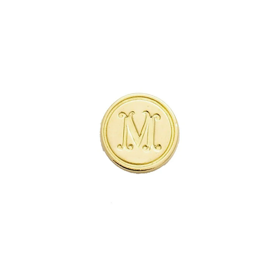 Brass Cerif Initial Wax Seal Stamp Gift Set kit with Gold Sealing Wax - Image 16