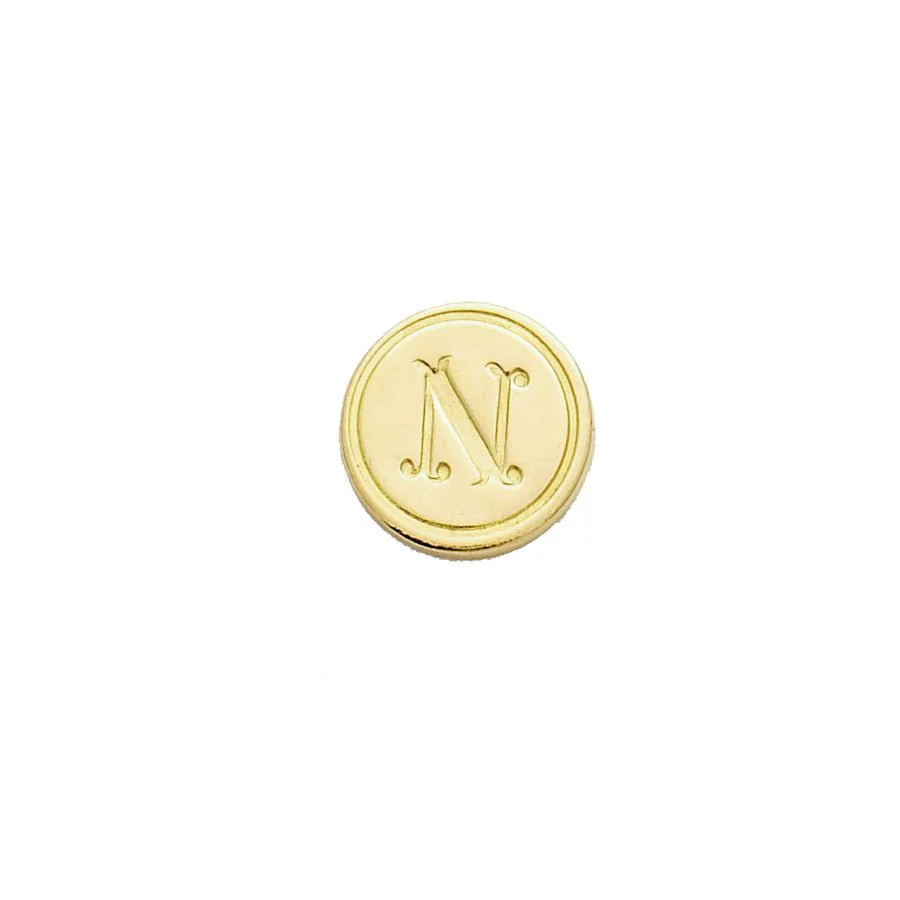 Brass Cerif Initial Wax Seal Stamp Gift Set kit with Gold Sealing Wax - Image 17