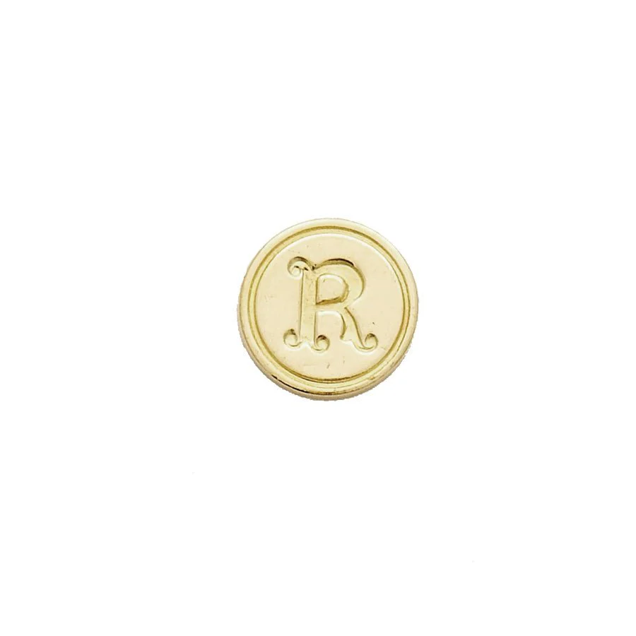 Brass Cerif Initial Wax Seal Stamp Gift Set kit with Gold Sealing Wax - Image 21