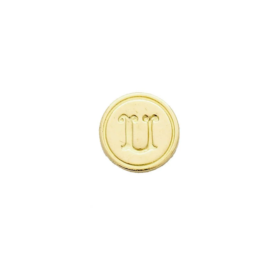 Brass Cerif Initial Wax Seal Stamp Gift Set kit with Gold Sealing Wax - Image 24