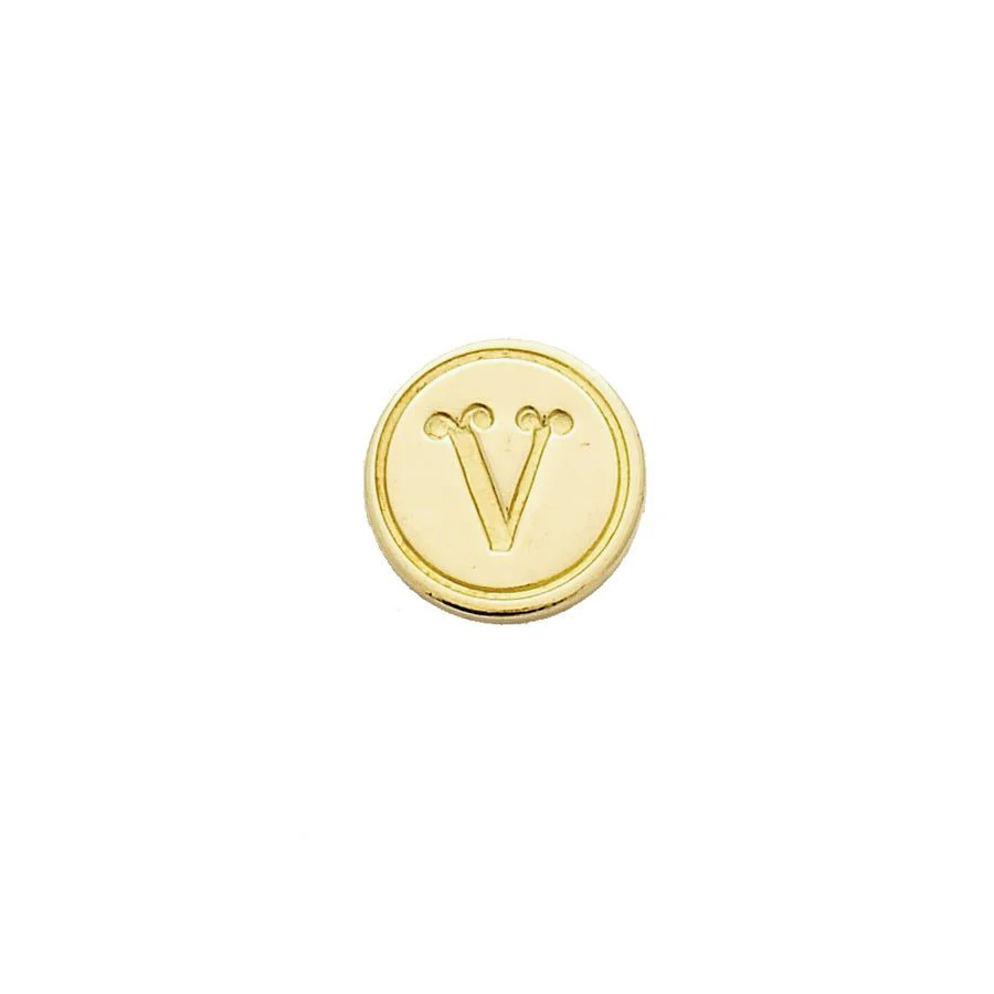 Brass Cerif Initial Wax Seal Stamp Gift Set kit with Gold Sealing Wax - Image 25
