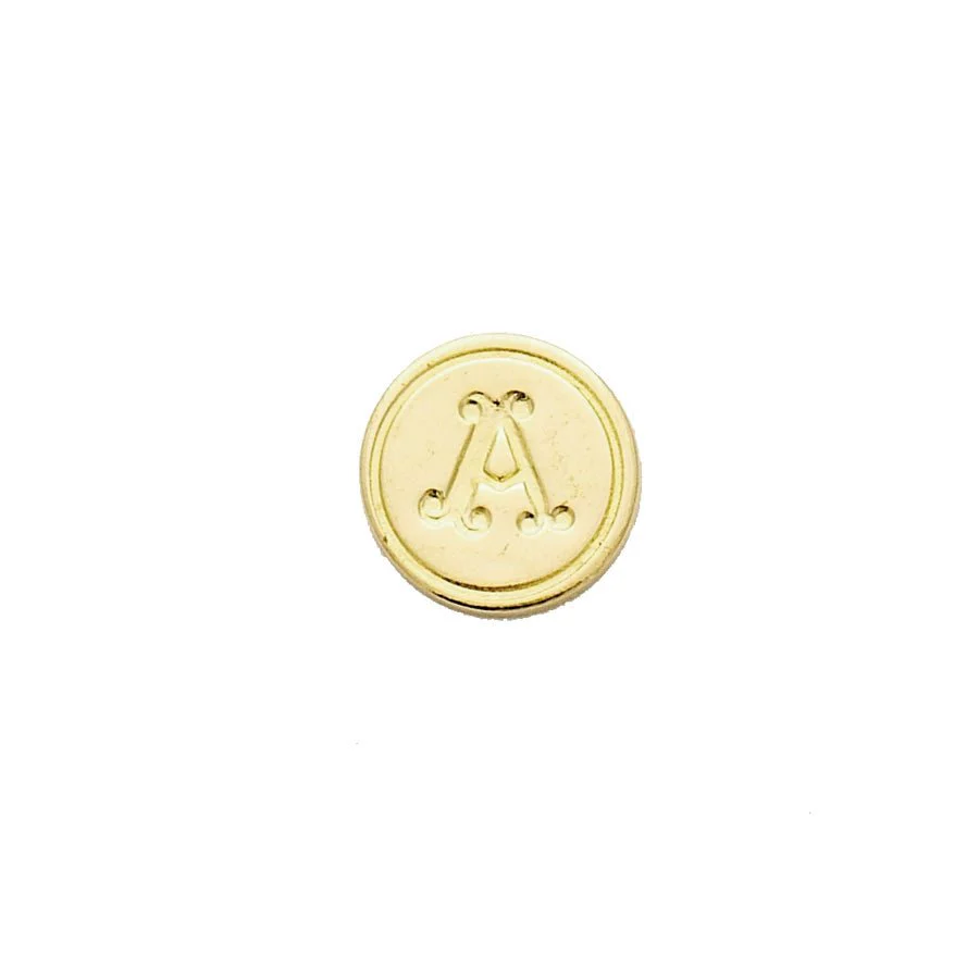 Brass Cerif Initial Wax Seal Stamp Gift Set kit with Gold Sealing Wax - Image 4