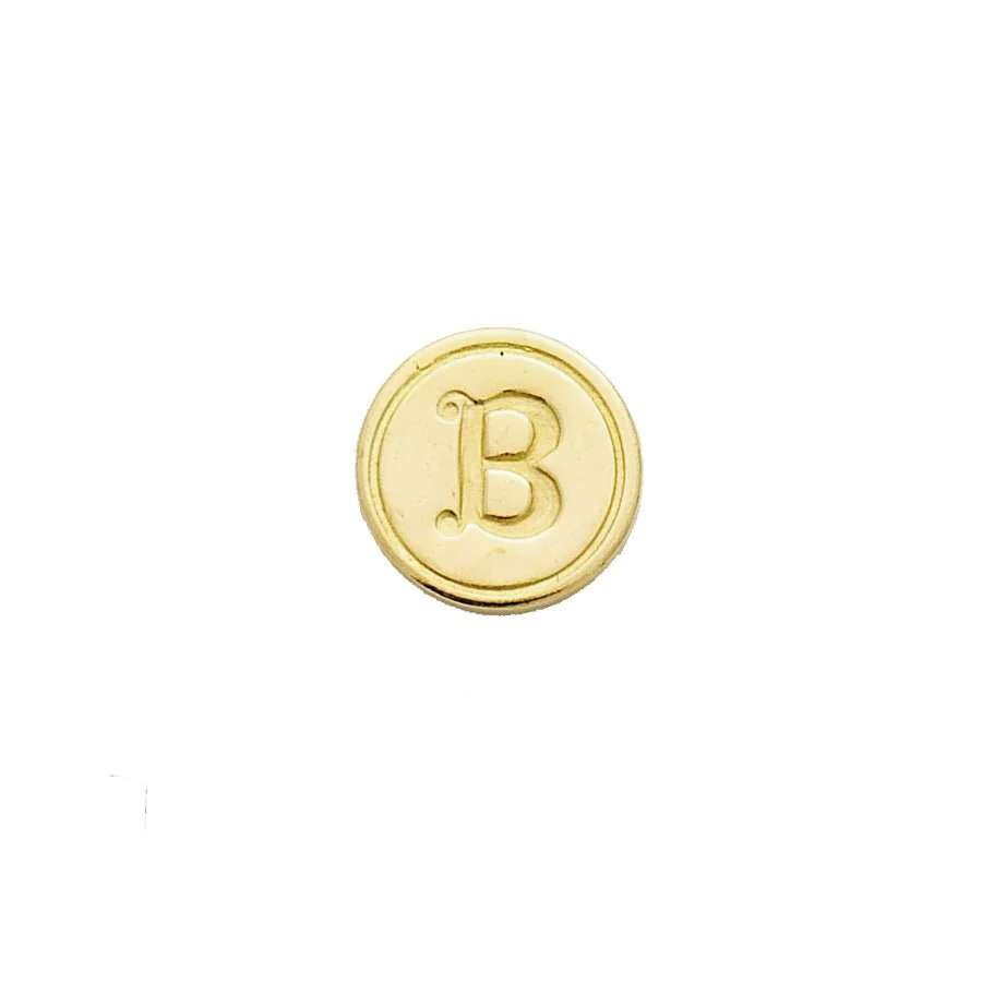 Brass Cerif Initial Wax Seal Stamp Gift Set kit with Gold Sealing Wax - Image 5