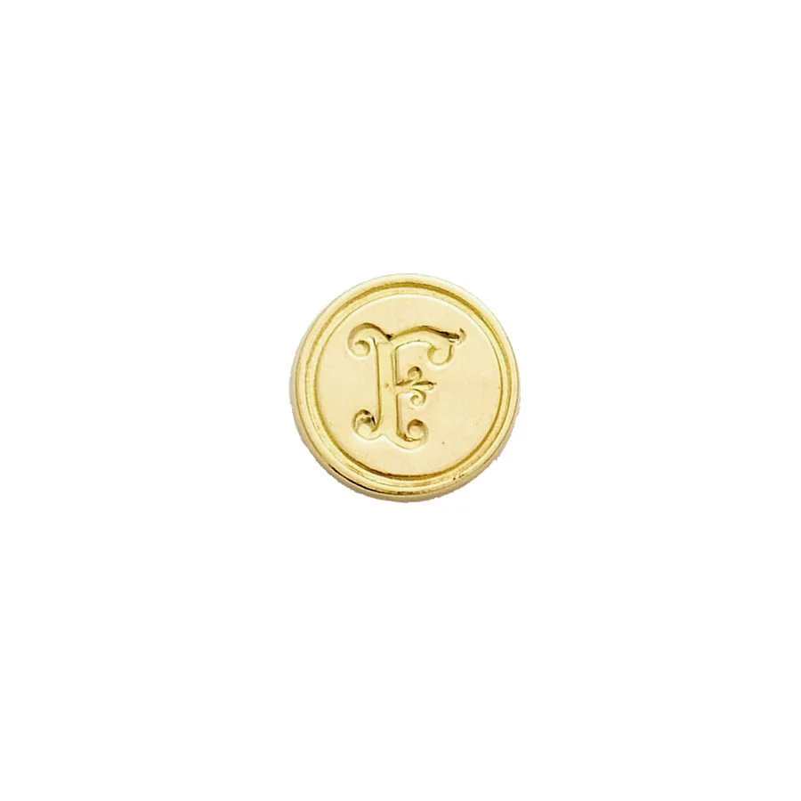 Brass Cerif Initial Wax Seal Stamp Gift Set kit with Gold Sealing Wax - Image 9