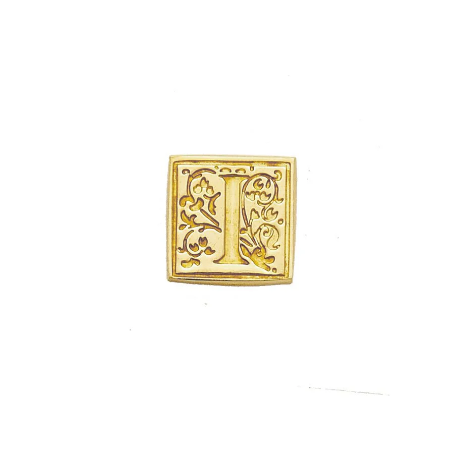 Brass Filigree Initial Wax Seal Stamp Gift Set Kit with Gold Sealing Wax - Image 11