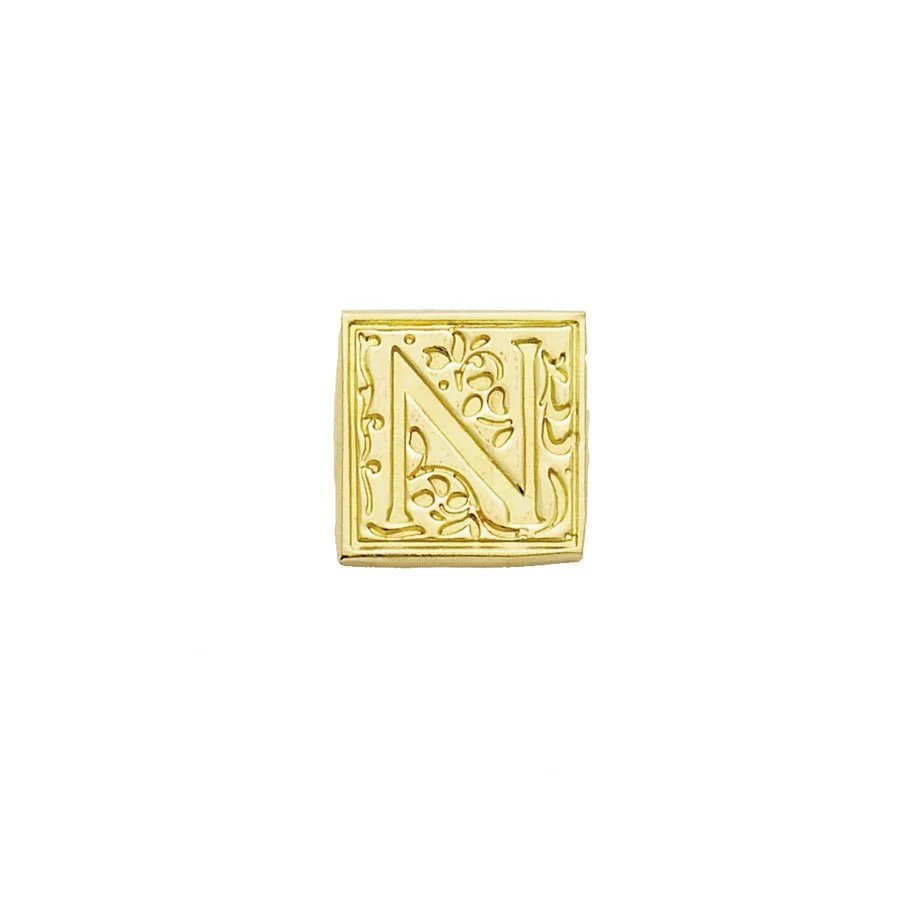 Brass Filigree Initial Wax Seal Stamp Gift Set Kit with Gold Sealing Wax - Image 16