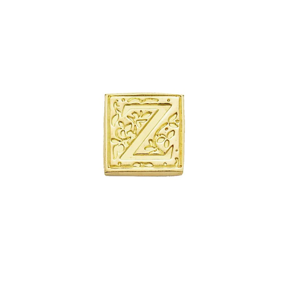 Brass Filigree Initial Wax Seal Stamp Gift Set Kit with Gold Sealing Wax - Image 28