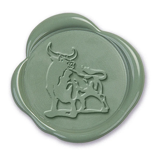 Bull Wax Seal Stamp #3420-USA Handcrafted - Image 2