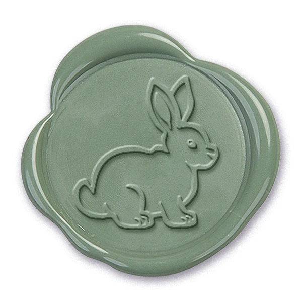 Bunny Rabbit Wax Seal Stamp #3354 -USA Handcrafted - Image 2