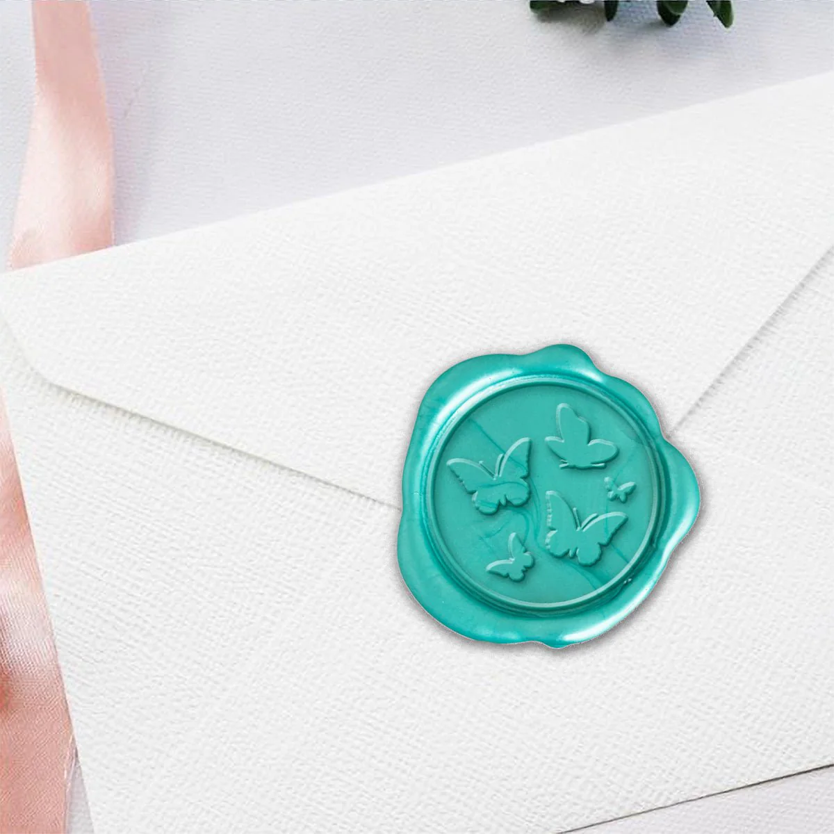 Butterflies Hand Pressed Adhesive Wax Seals #LS596HPNS