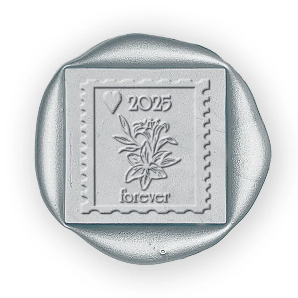 Calla Lilly Forever Postage Stamp Wax Seal Stamp #6415 - USA Handcrafted - Image 2