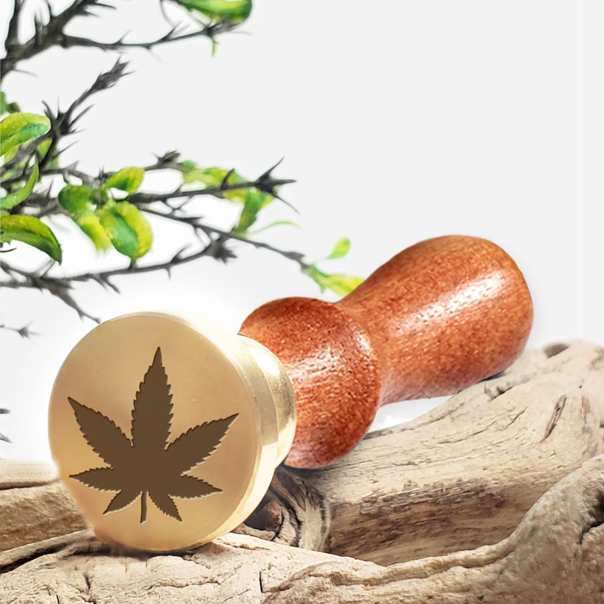 Cannabis Leaf Wax Seal Stamp #5208 -USA Handcrafted