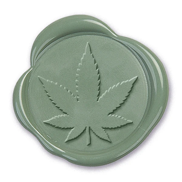 Cannabis Leaf Wax Seal Stamp #5208 -USA Handcrafted - Image 2