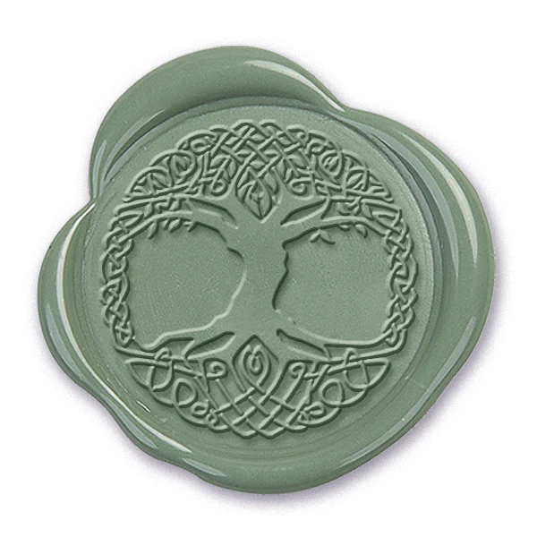 Celtic Tree Wax Seal Stamp #3954 - USA Handcrafted - Image 2