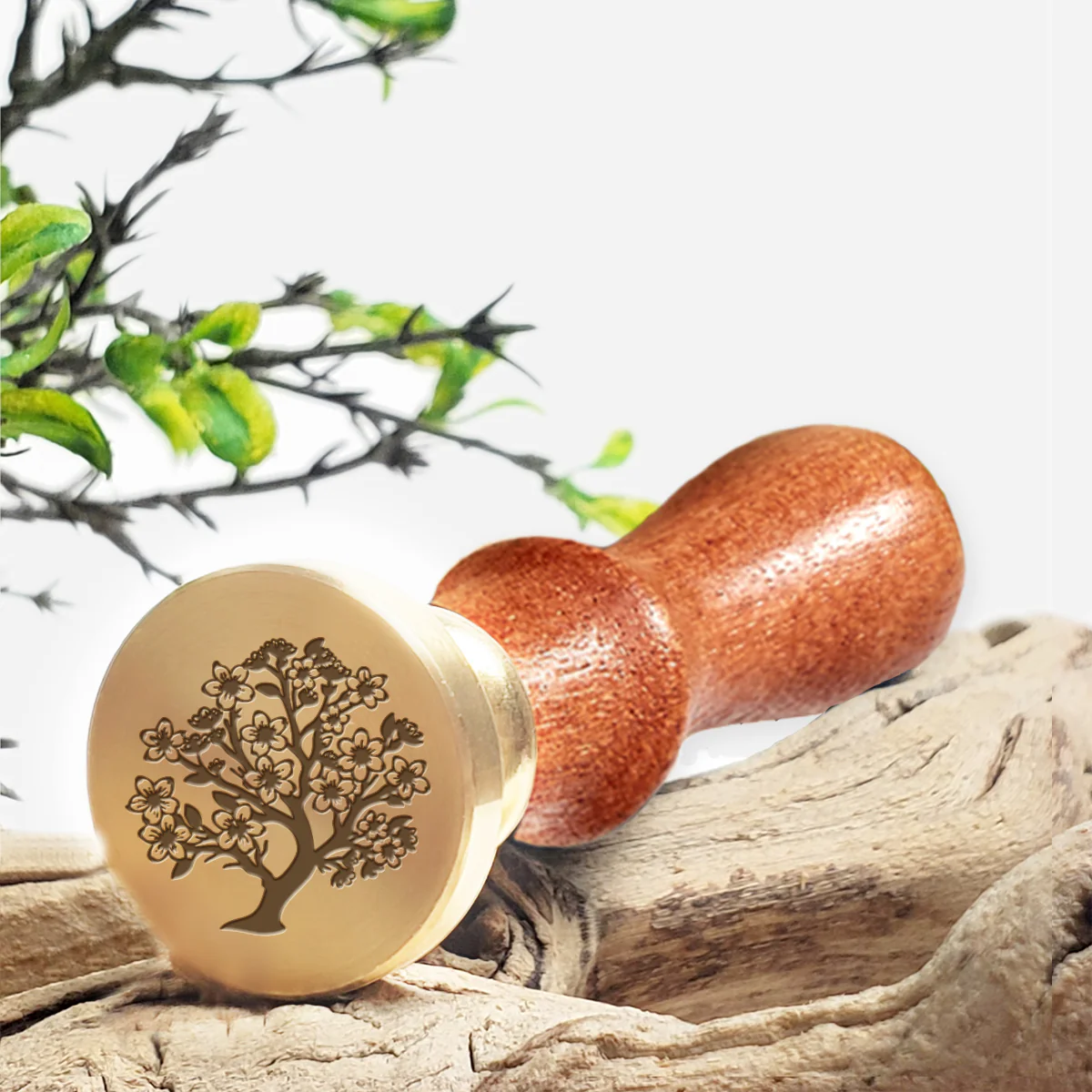 Cherry Blossom Tree Wax Seal Stamp #5183-USA Handcrafted