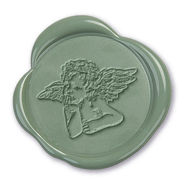 Cherub Wax Seal Stamp #4029- USA Handcrafted - Image 2