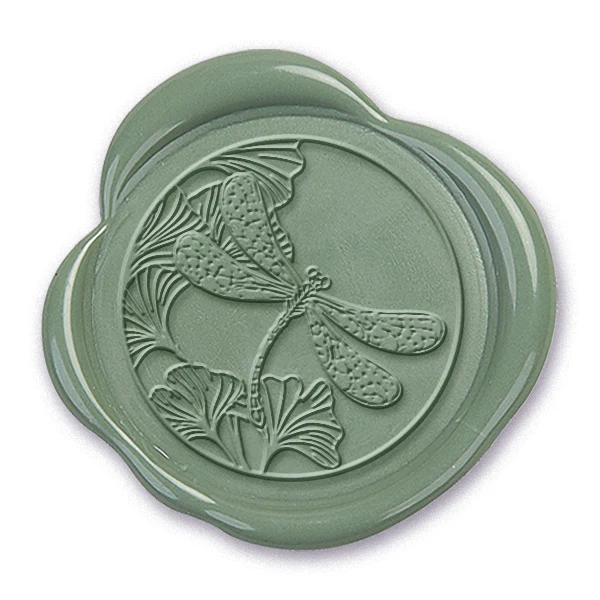 Dragonfly Wax Seal Stamp #3707-USA Handcrafted - Image 2