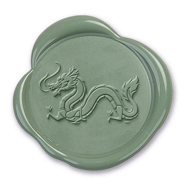 Chinese Dragon Wax Seal Stamp #4010 - USA Handcrafted - Image 2