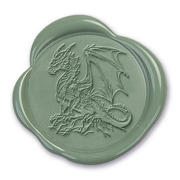 Chinese Dragon Wax Seal Stamp #4027- USA Handcrafted - Image 2