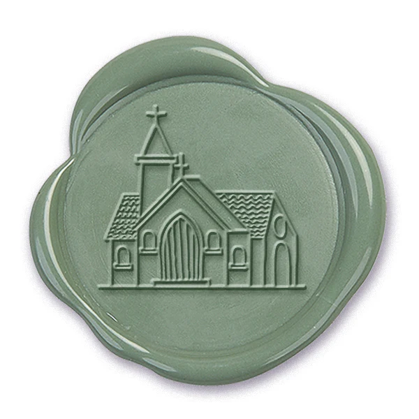 Church Wax Seal Stamp #5802- USA Handcrafted - Image 2