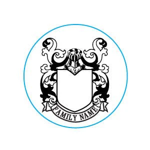 Create Your Own Family Crest Custom Wax Seal Stamp from our Templates 1 1/8" die Rosewood Handle - Image 11